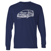 JL Illustration For A Honda Civic Type R Motorcar Fan LS-Tshirt