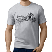 JL Illustration For A Honda Gold Wing F6B Motorbike Fan T-shirt