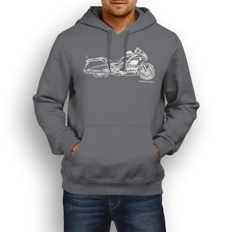 JL Illustration For A Honda Gold Wing F6B Motorbike Fan Hoodie