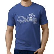 JL Illustration For A Honda Gold Wing F6B Motorbike Fan T-shirt