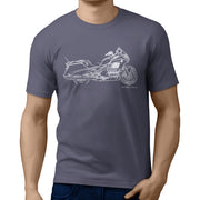 JL Illustration For A Honda Gold Wing F6B Motorbike Fan T-shirt