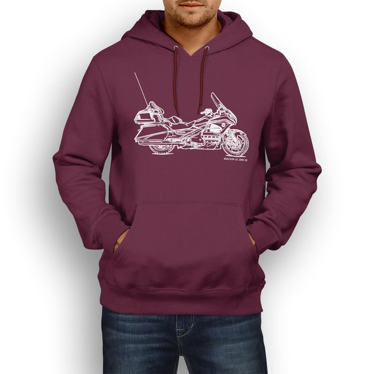 JL Illustration For A Honda Gold Wing GL1800 Motorbike Fan Hoodie