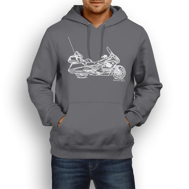 JL Illustration For A Honda Gold Wing GL1800 Motorbike Fan Hoodie