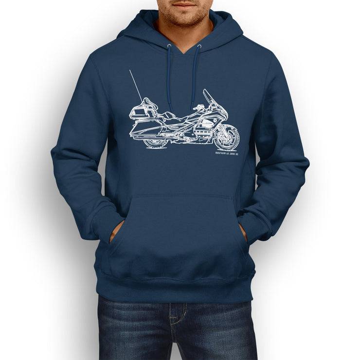 JL Illustration For A Honda Gold Wing GL1800 Motorbike Fan Hoodie