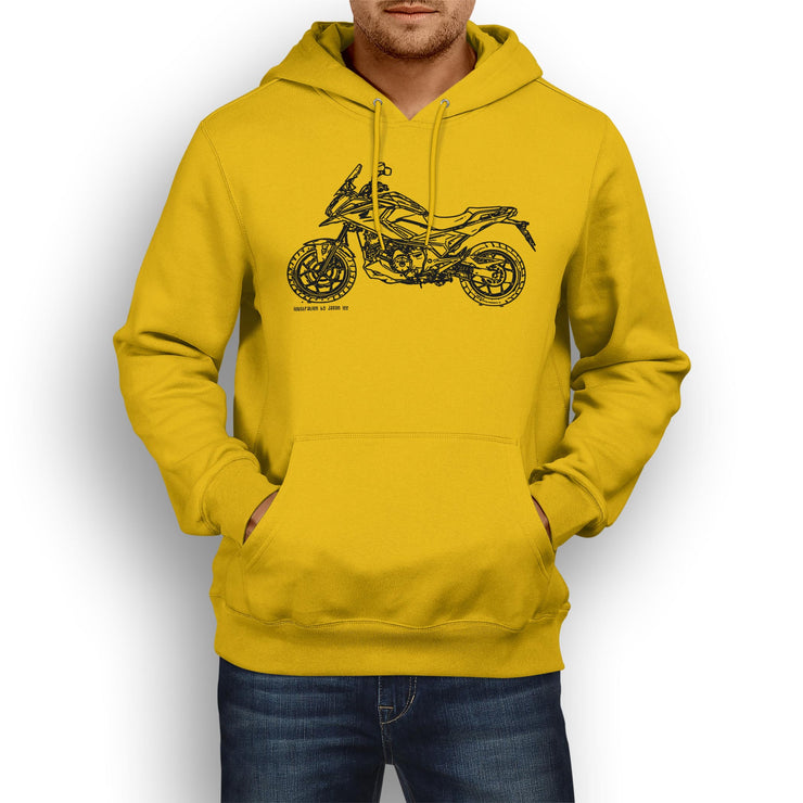 JL Illustration For A Honda NC750X DCT ABS Motorbike Fan Hoodie