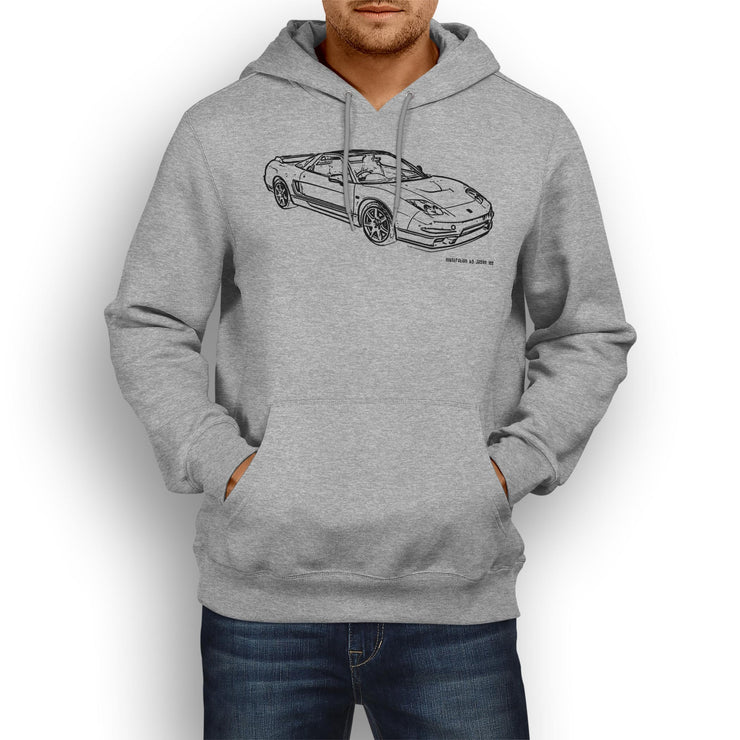 JL Illustration For A Honda NSX-R 2005 Motorcar Fan Hoodie