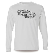JL Illustration For A Honda NSX-R 2005 Motorcar Fan LS-Tshirt