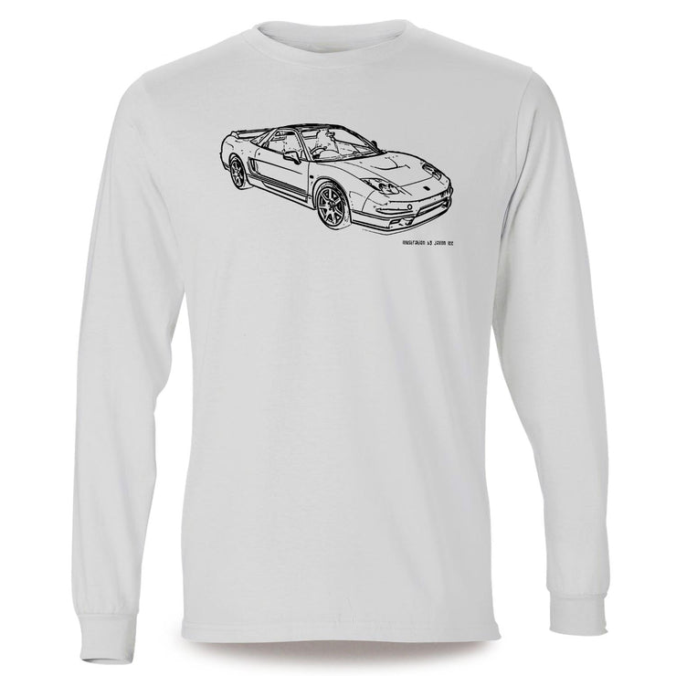 JL Illustration For A Honda NSX-R 2005 Motorcar Fan LS-Tshirt