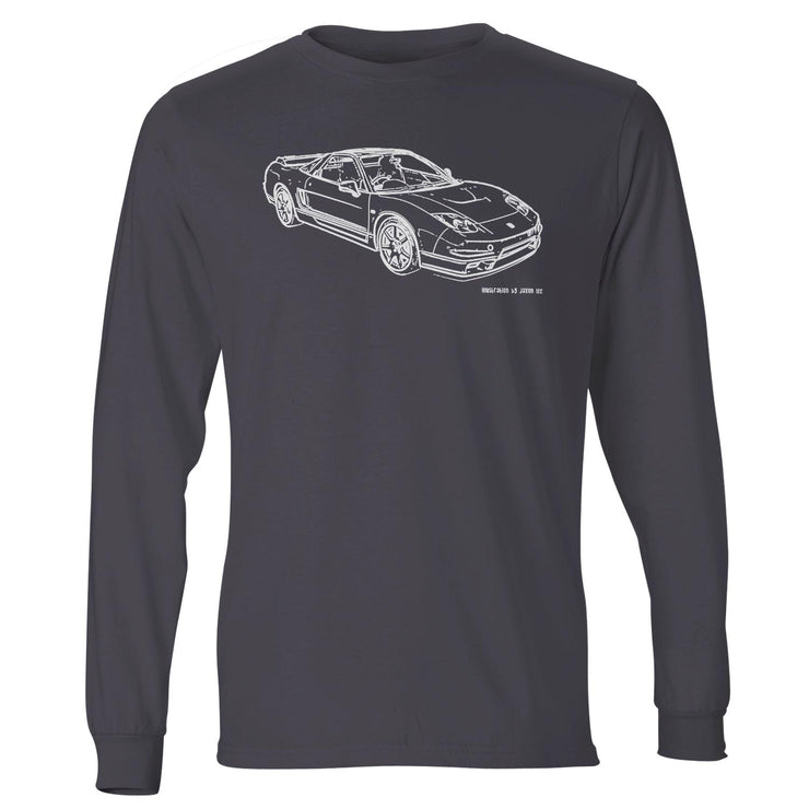 JL Illustration For A Honda NSX-R 2005 Motorcar Fan LS-Tshirt