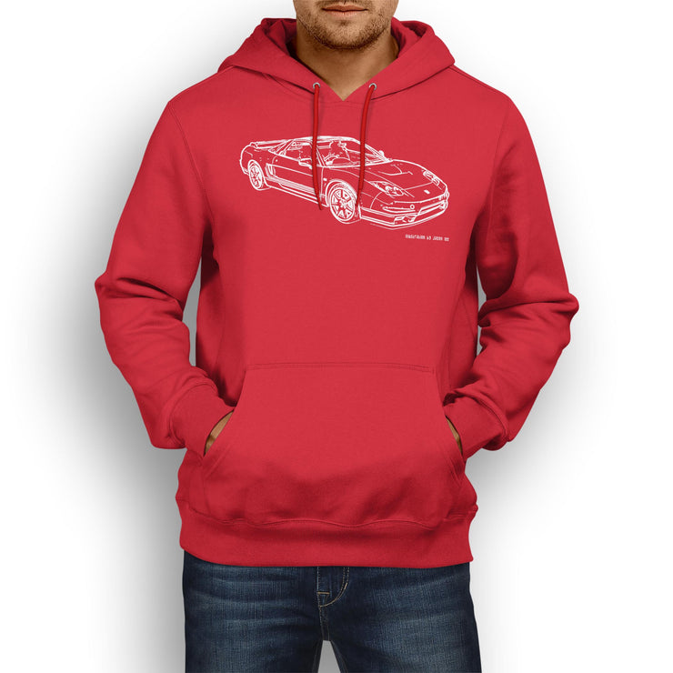 JL Illustration For A Honda NSX-R 2005 Motorcar Fan Hoodie