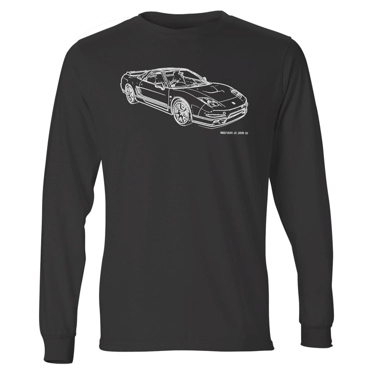 JL Illustration For A Honda NSX-R 2005 Motorcar Fan LS-Tshirt