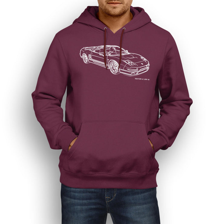 JL Illustration For A Honda NSX-R 2005 Motorcar Fan Hoodie