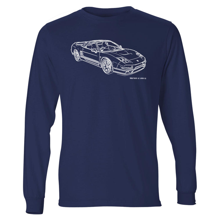 JL Illustration For A Honda NSX-R 2005 Motorcar Fan LS-Tshirt