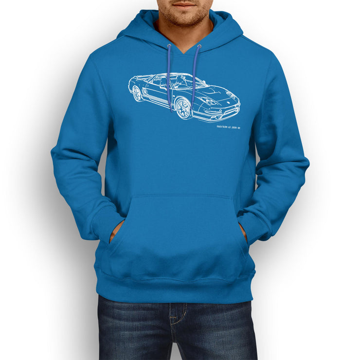 JL Illustration For A Honda NSX-R 2005 Motorcar Fan Hoodie