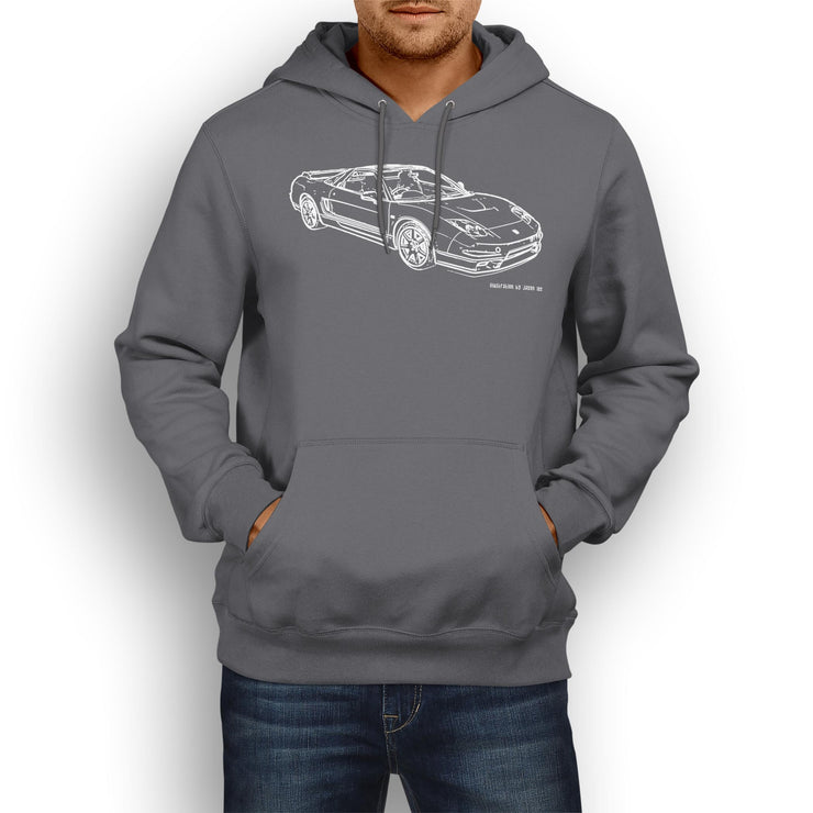 JL Illustration For A Honda NSX-R 2005 Motorcar Fan Hoodie