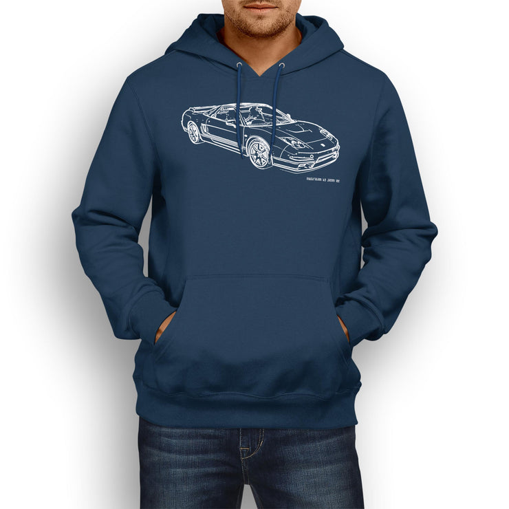 JL Illustration For A Honda NSX-R 2005 Motorcar Fan Hoodie