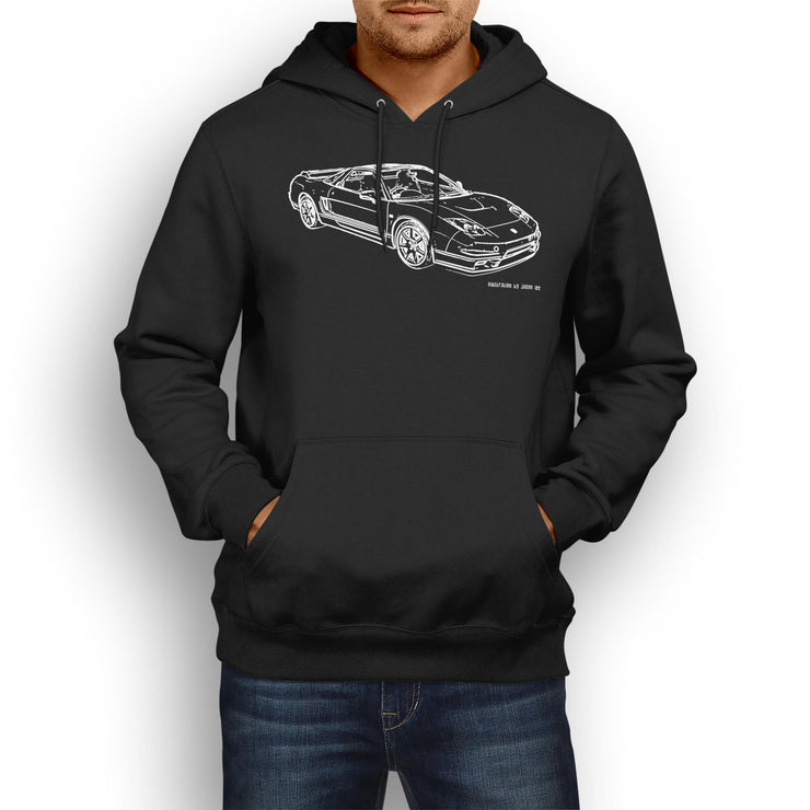 JL Illustration For A Honda NSX-R 2005 Motorcar Fan Hoodie