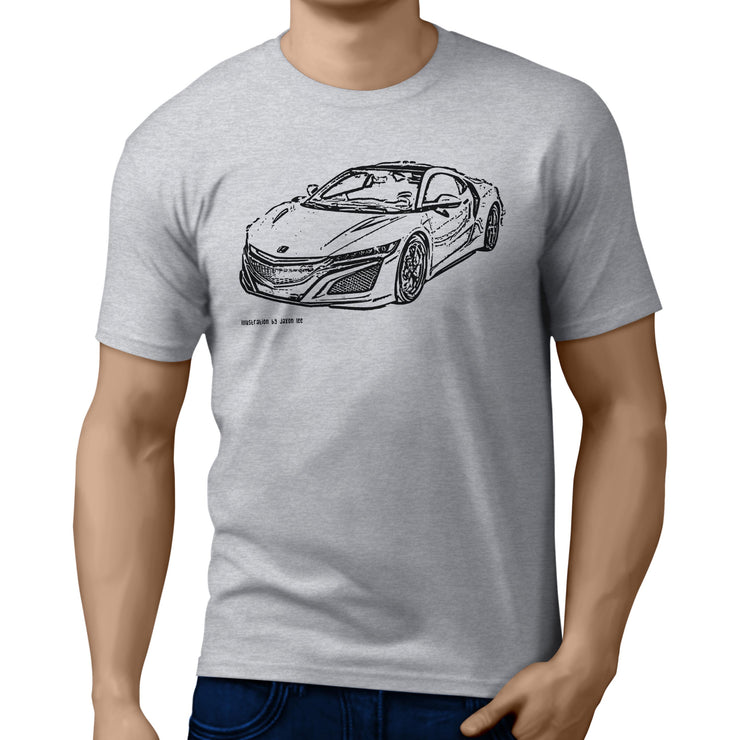 JL Illustration For A Honda NSX 2017 Motorcar Fan T-shirt