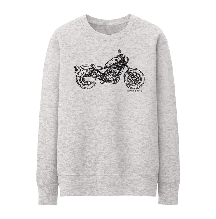 JL Illustration For A Honda Rebel 500 Motorbike Fan Jumper