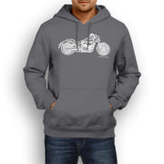 JL Illustration For A Honda Shadow Phantom Motorbike Fan Hoodie