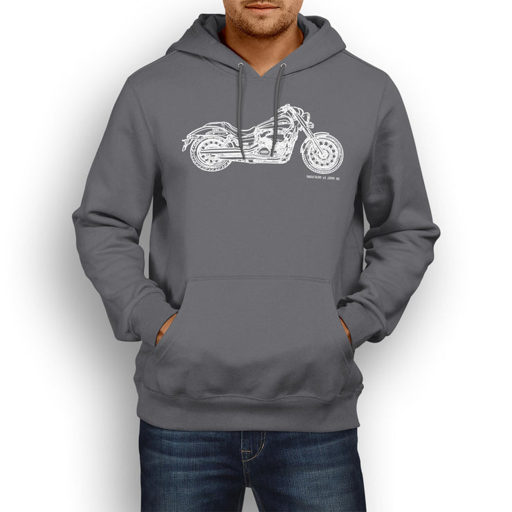 JL Illustration For A Honda Shadow Phantom Motorbike Fan Hoodie