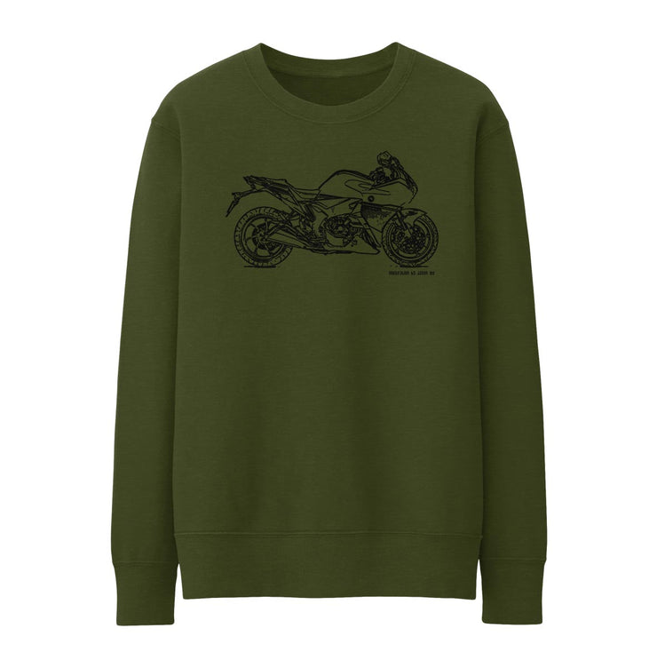 JL Illustration For A Honda VFR1200F Motorbike Fan Jumper