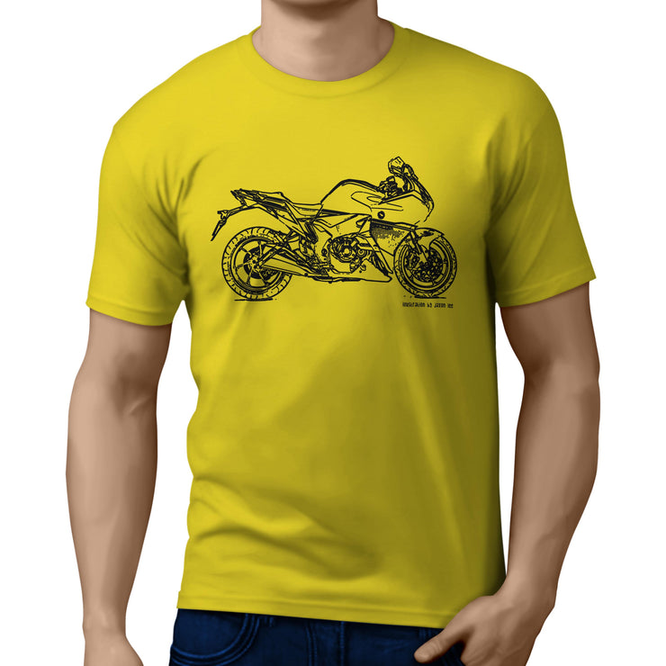 JL Illustration For A Honda VFR1200F Motorbike Fan T-shirt