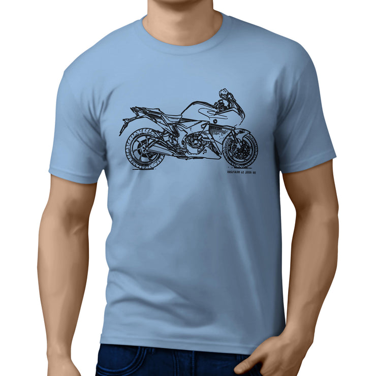 JL Illustration For A Honda VFR1200F Motorbike Fan T-shirt