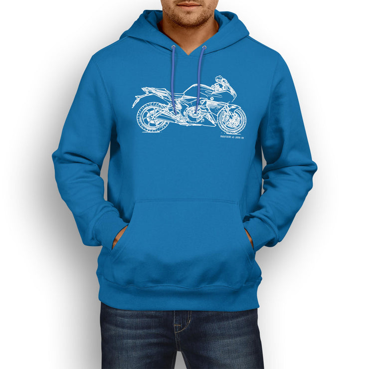 JL Illustration For A Honda VFR1200F Motorbike Fan Hoodie