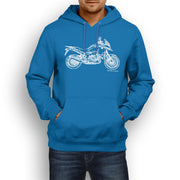 JL Illustration For A Honda VFR1200X Crosstourer Motorbike Fan Hoodie