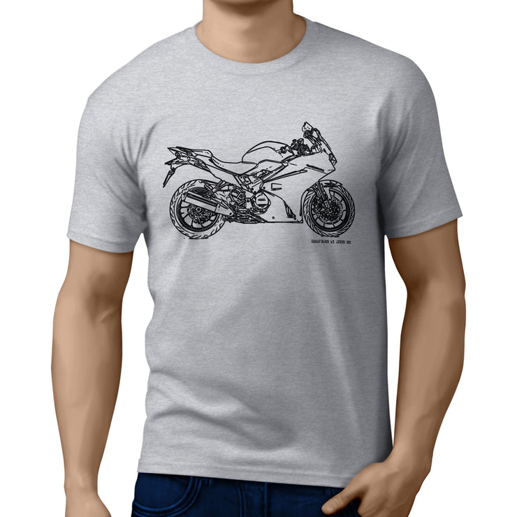 JL Illustration For A Honda VFR800F Motorbike Fan T-shirt