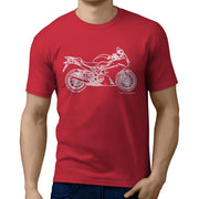 JL Illustration For A Honda VFR800F Motorbike Fan T-shirt