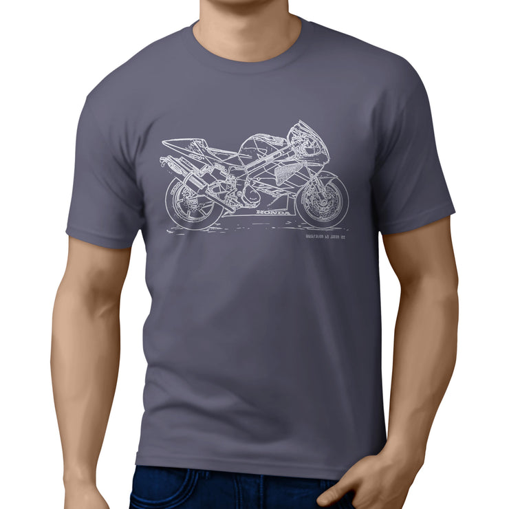 JL Illustration For A Honda VTR 1000 sp1 Motorbike Fan T-shirt