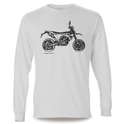 JL Illustration For A Husqvarna 701 Supermoto Motorbike Fan LS-Tshirt