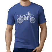 JL Illustration For A Husqvarna FE 450 Motorbike Fan T-shirt