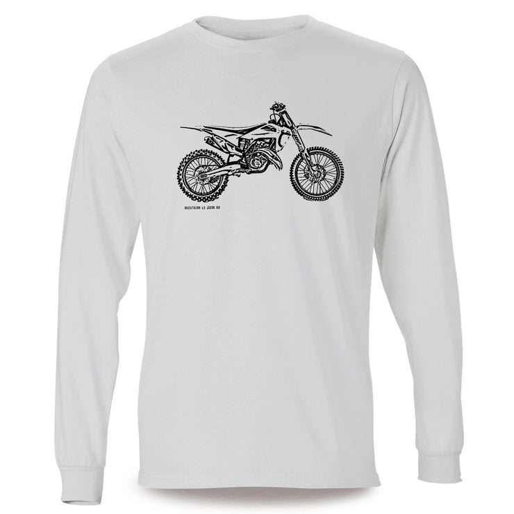 JL Illustration For A Husqvarna TC 125 Motorbike Fan LS-Tshirt