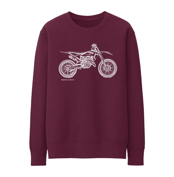 JL Illustration For A Husqvarna TC 125 Motorbike Fan Jumper