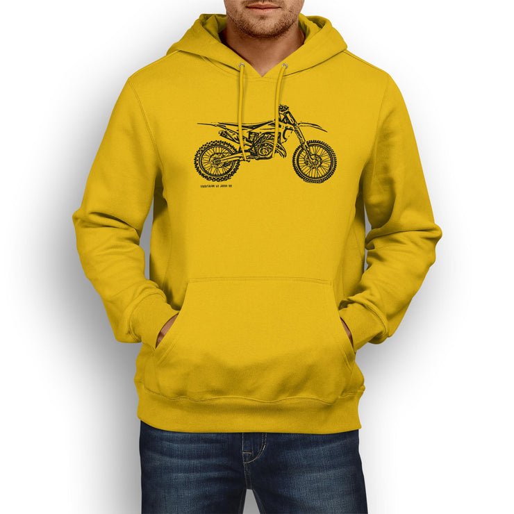 JL Illustration For A Husqvarna TC 125 Motorbike Fan Hoodie