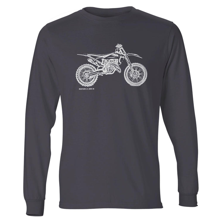 JL Illustration For A Husqvarna TC 125 Motorbike Fan LS-Tshirt