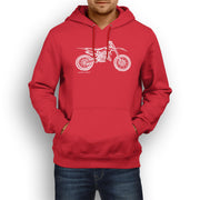 JL Illustration For A Husqvarna TC 125 Motorbike Fan Hoodie