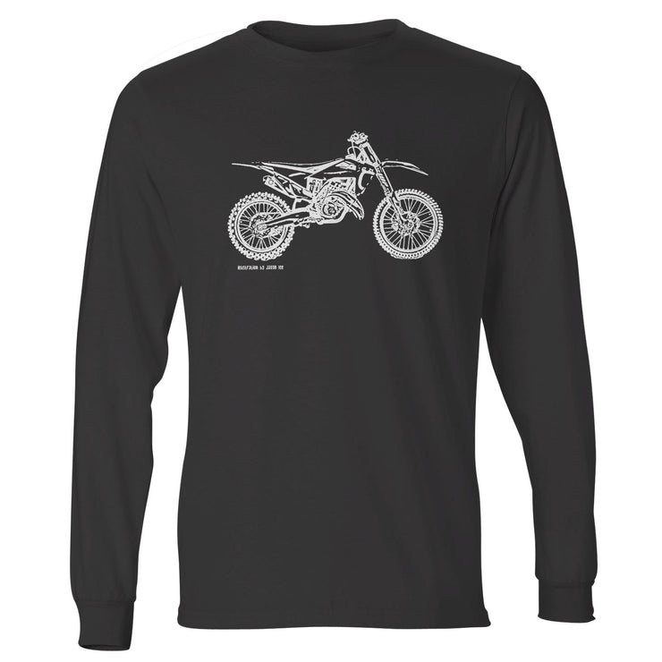 JL Illustration For A Husqvarna TC 125 Motorbike Fan LS-Tshirt