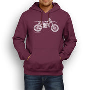 JL Illustration For A Husqvarna TC 125 Motorbike Fan Hoodie