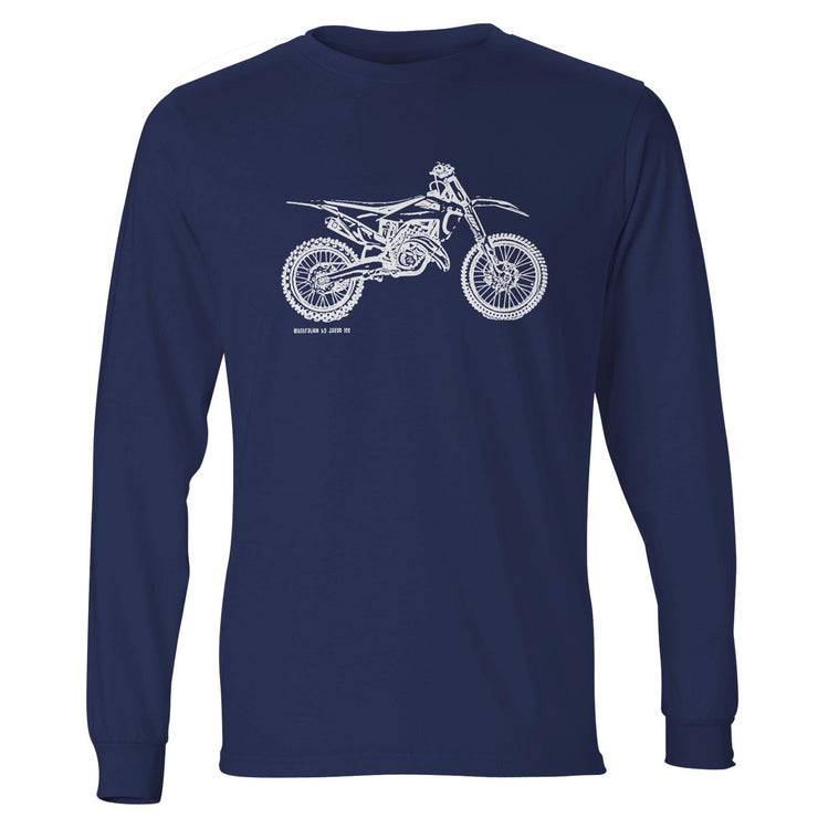 JL Illustration For A Husqvarna TC 125 Motorbike Fan LS-Tshirt