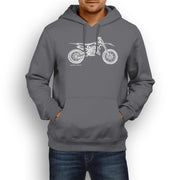 JL Illustration For A Husqvarna TC 125 Motorbike Fan Hoodie