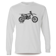 JL Illustration For A Husqvarna TX 300i Motorbike Fan LS-Tshirt