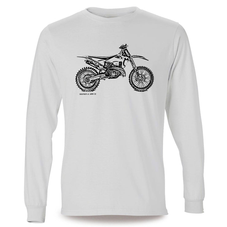 JL Illustration For A Husqvarna TX 300i Motorbike Fan LS-Tshirt