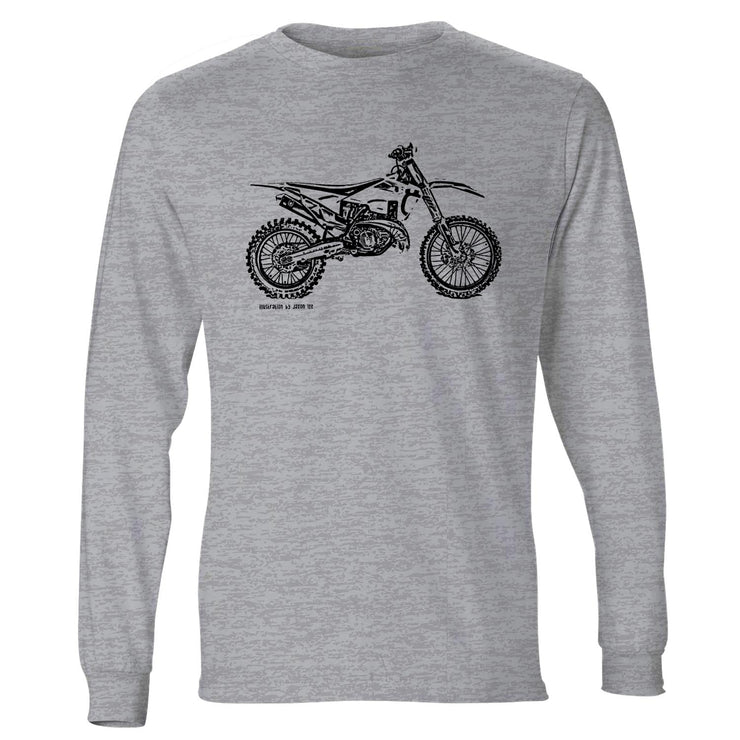 JL Illustration For A Husqvarna TX 300i Motorbike Fan LS-Tshirt