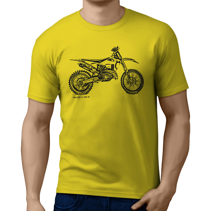 JL Illustration For A Husqvarna TX 300i Motorbike Fan T-shirt