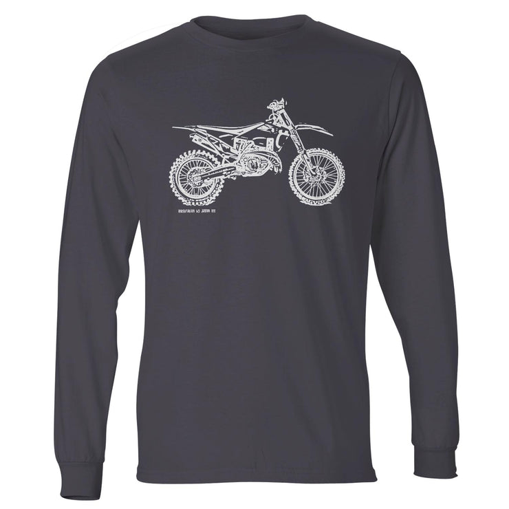 JL Illustration For A Husqvarna TX 300i Motorbike Fan LS-Tshirt