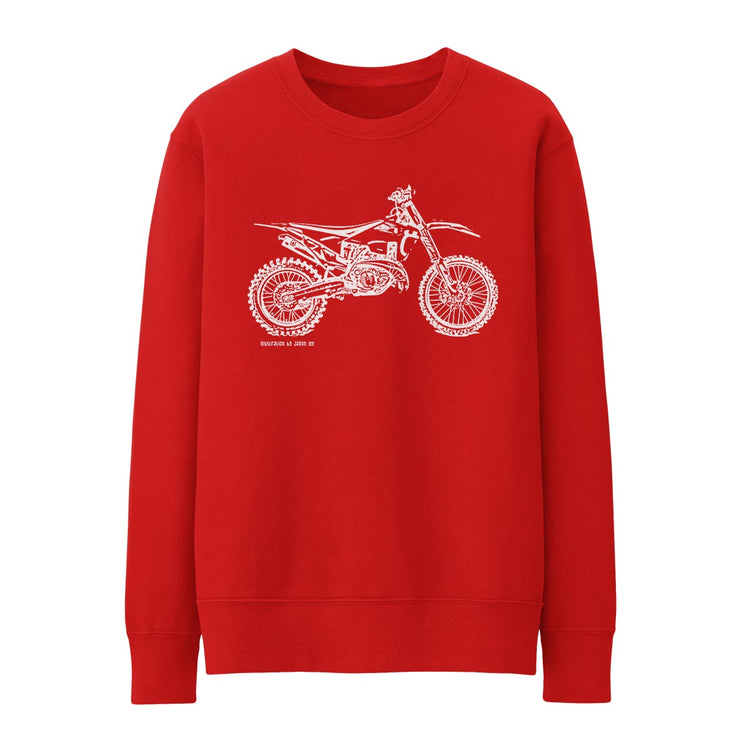 JL Illustration For A Husqvarna TX 300i Motorbike Fan Jumper